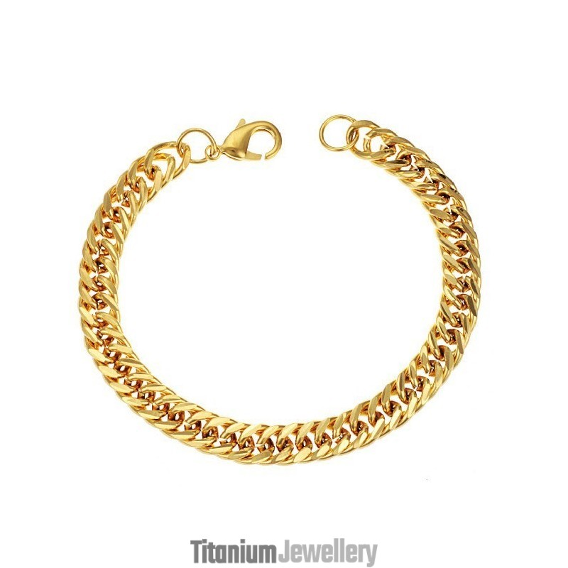Stable Quality Male 18K Gold-Plated Bracelet Stable Quality Male 18K Gold-Plated Bracelet