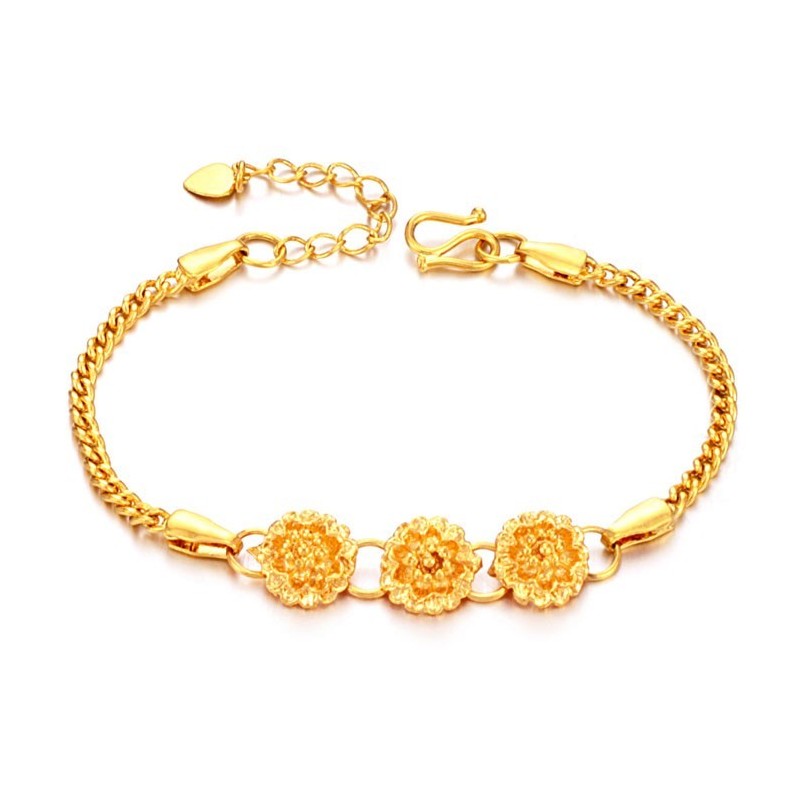 Stable Quality Female Flower Shape 18K Gold-Plated Bracelet Stable Quality Female Flower Shape 18K Gold-Plated Bracelet