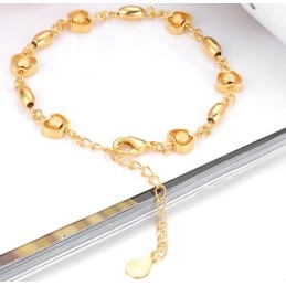 The Queen Of Quality Female Apple Shape 18K Gold-Plated Bracelet