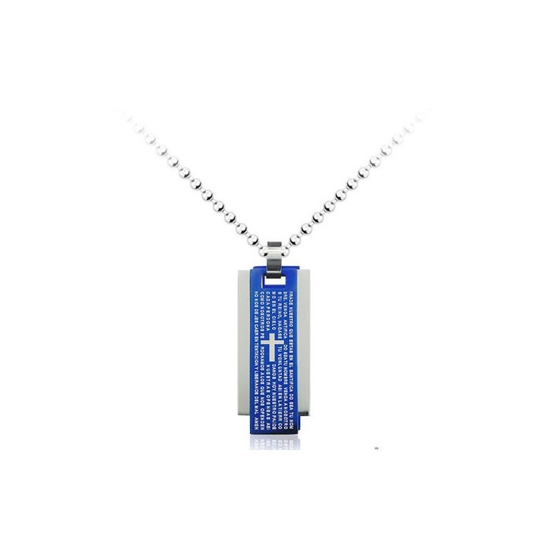 Popular Mens Three-Card Titanium Pendant - Free Chain Popular Mens Three-Card Titanium Pendant - Free Chain