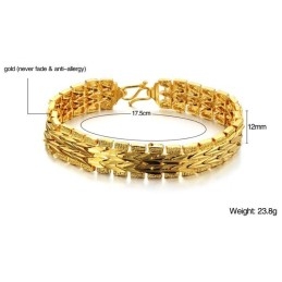 Excellent Quality Female Classic 18K Gold-Plated Bracelet