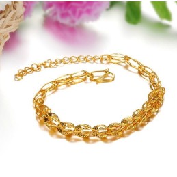 Quality And Quantity Assured Female 18K Gold-Plated Bracelet