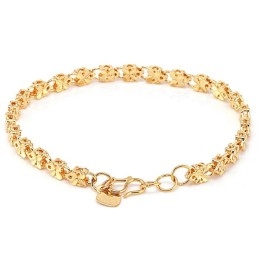 Reliable Reputation Female Butterfly Shape 18K Gold-Plated Bracelet