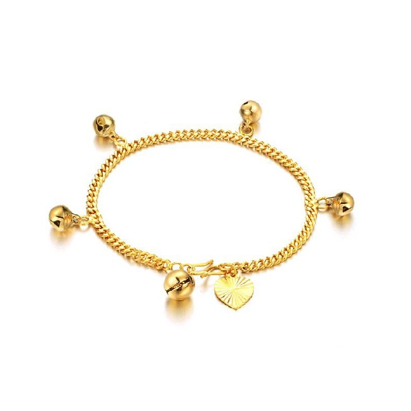 To Have A Long Story Female 18K Gold-Plated Bracelet With Bells