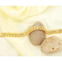 World-Wide Renown Male Star Pattern 18K Gold-Plated Bracelet
