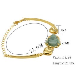 Complete In Specifications Female Sweetheart 18K Gold-Plated Bracelet