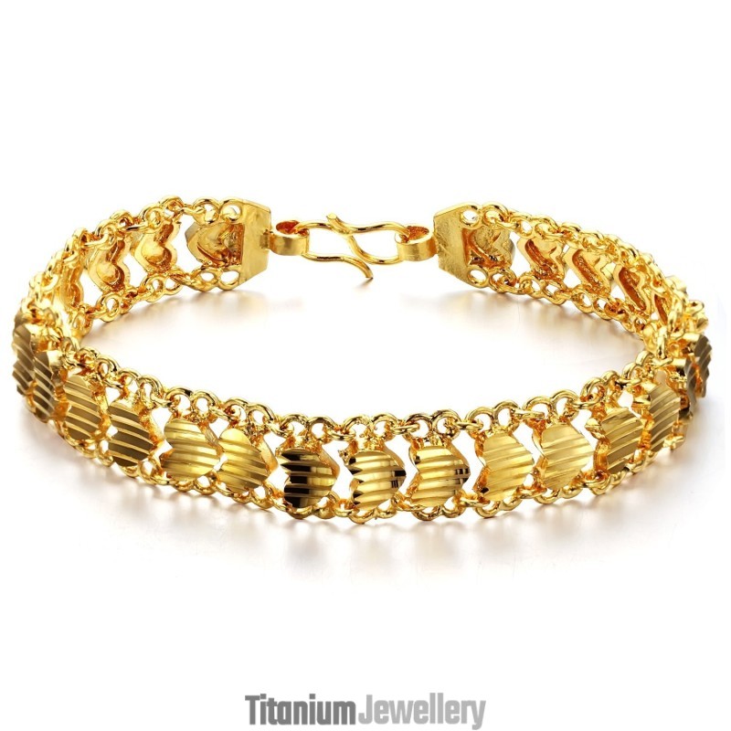 Easy To Use Female Sweetheart 18K Gold-Plated Bracelet Easy To Use Female Sweetheart 18K Gold-Plated Bracelet