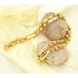 Easy To Use Male Scrub 18K Gold-Plated Necklace