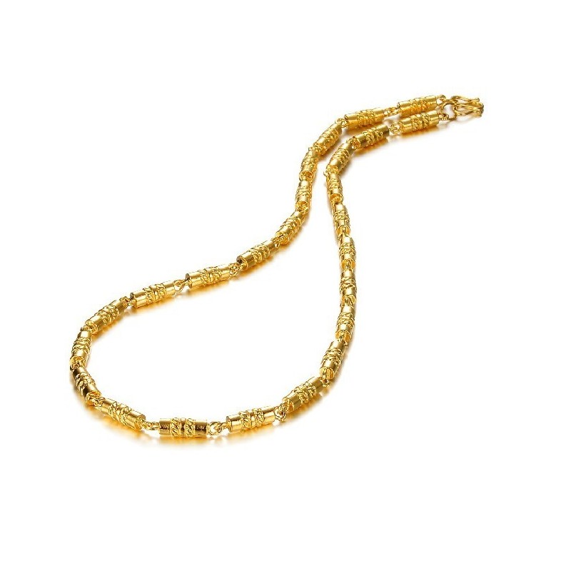 Quality And Quantity Assured Male 18K Gold-Plated Necklace Quality And Quantity Assured Male 18K Gold-Plated Necklace