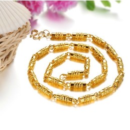 Quality And Quantity Assured Male 18K Gold-Plated Necklace