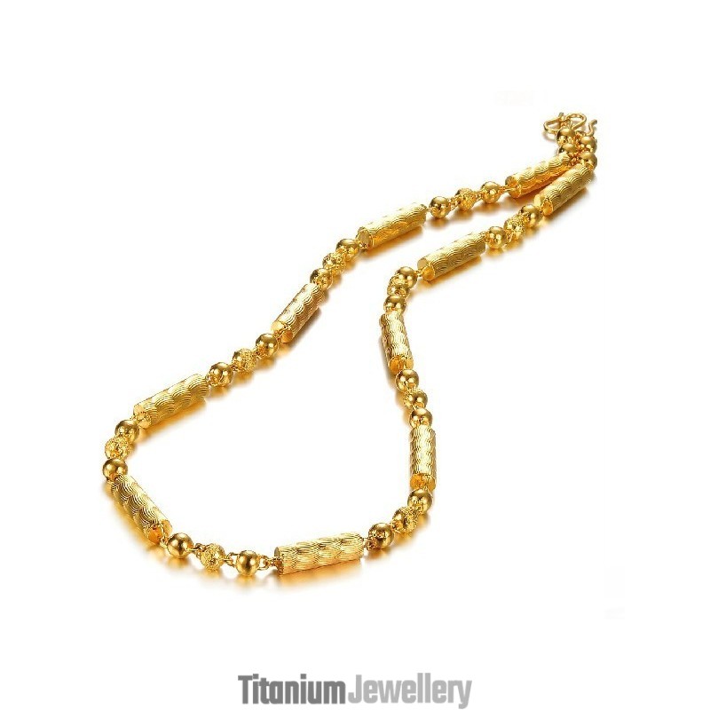 Stable Quality Male Fingerprint Texture 18K Gold-Plated Necklace Stable Quality Male Fingerprint Texture 18K Gold-Plated Necklace