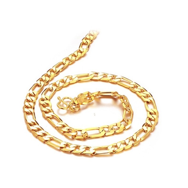 Dependable Performance Male O Font 18K Gold-Plated Necklace
