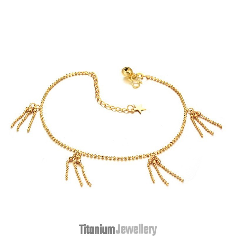 Superior Quality Female Ball Shape 18K Gold-Plated Anklet Superior Quality Female Ball Shape 18K Gold-Plated Anklet