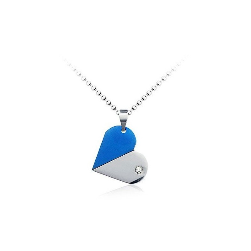Wonderful Deformable Heart-Shaped Titanium Pendant - Free Chain