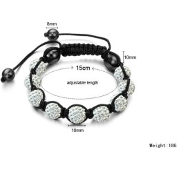Quality And Quantity Assured Female Ball Shape Crystal Bracelet