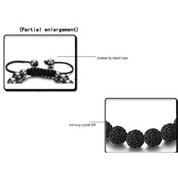 Complete In Specifications Female Ball Shape Crystal Bracelet