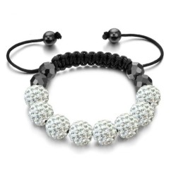 Dependable Performance Female Ball Shape Crystal Bracelet
