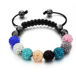 Dependable Performance Female Ball Shape Crystal Bracelet