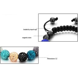 Dependable Performance Female Ball Shape Crystal Bracelet