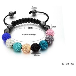 Dependable Performance Female Ball Shape Crystal Bracelet