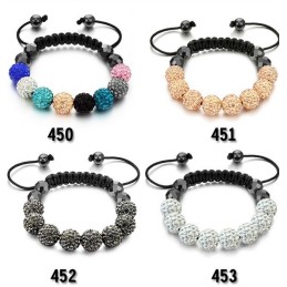Dependable Performance Female Ball Shape Crystal Bracelet
