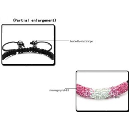 Durable In Use Female Ball Shape Crystal Bracelet