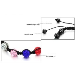 Complete In Specifications Female Ball Shape Crystal Bracelet