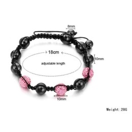 Quality And Quantity Assured Female Ball Shape Crystal Bracelet