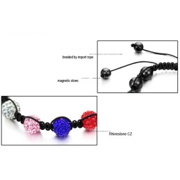 Durable In Use Female Ball Shape Crystal Bracelet