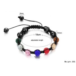 Durable In Use Female Ball Shape Crystal Bracelet