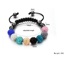 Stable Quality Female Ball Shape Crystal Bracelet