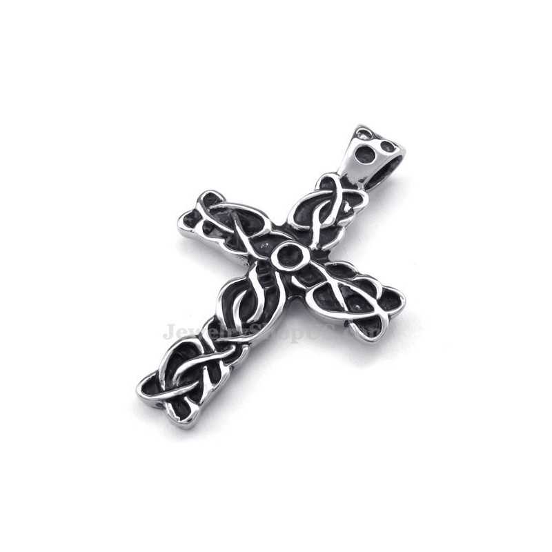 Mens Beautiful Titanium Cross Pendant Necklace (Free Chain) Mens Beautiful Titanium Cross Pendant Necklace (Free Chain)
