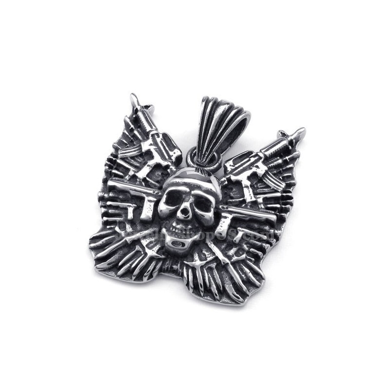 Titanium Skull Pendant Necklace (Free Chain) Titanium Skull Pendant Necklace (Free Chain)