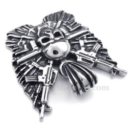 Titanium Skull Pendant Necklace (Free Chain)