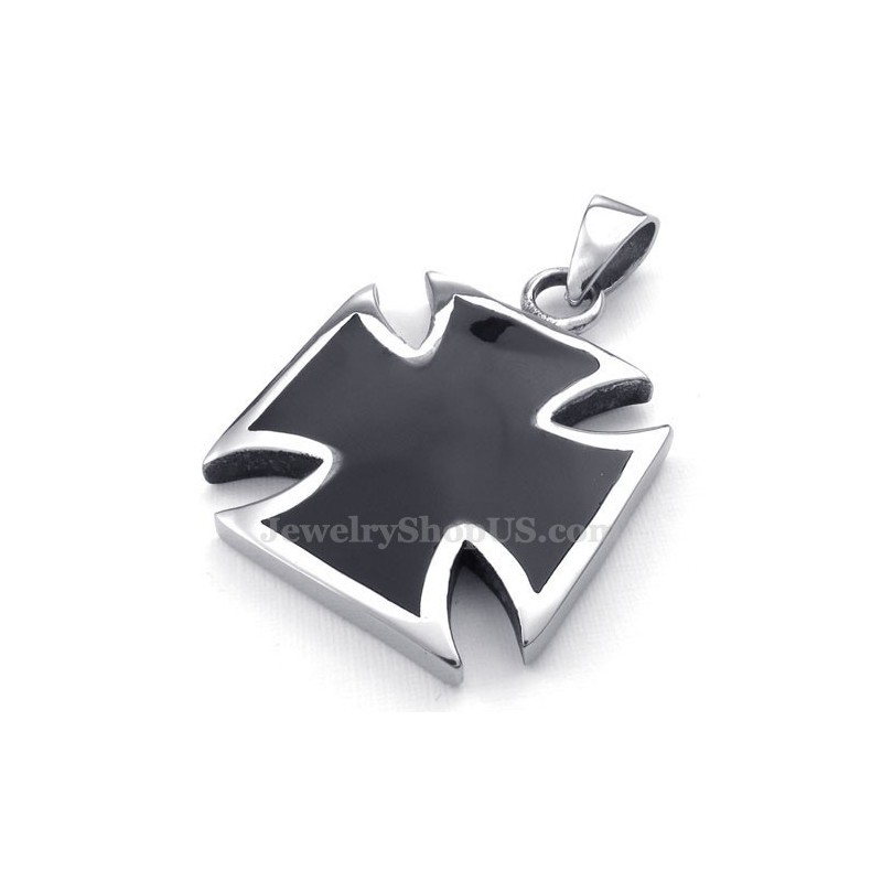 Simple Titanium Cross Pendant Necklace (Free Chain) Simple Titanium Cross Pendant Necklace (Free Chain)