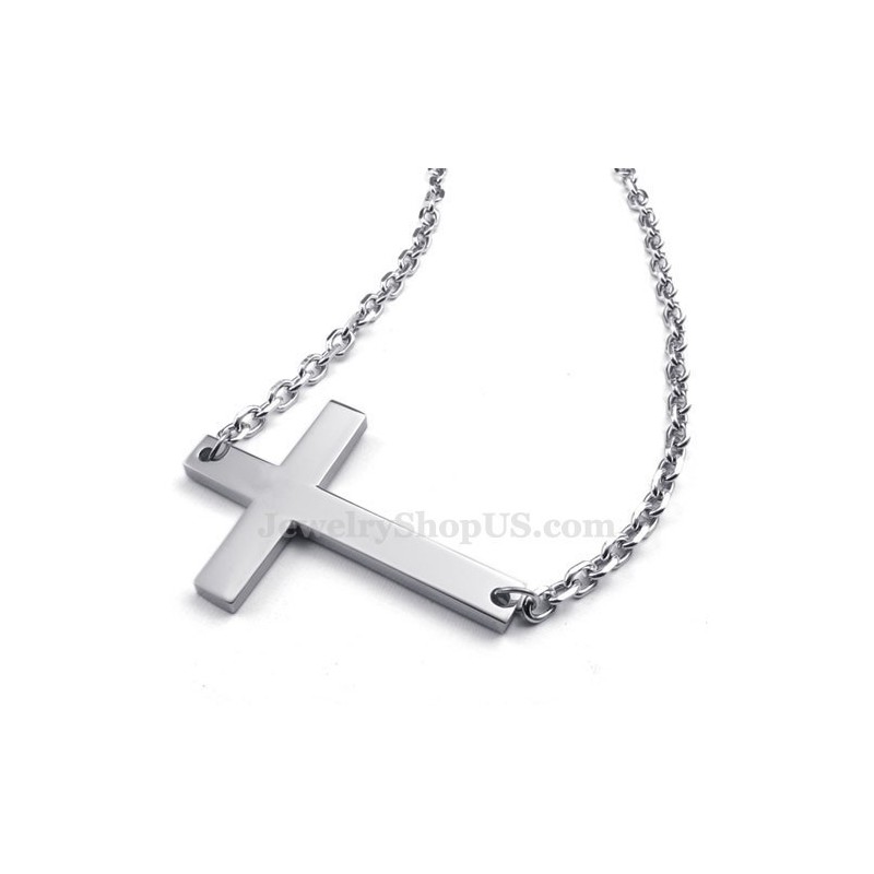 Titanium Cross Pendant Necklace (Free Chain) Titanium Cross Pendant Necklace (Free Chain)