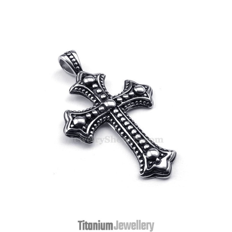 Titanium Cross Pendant Necklace (Free Chain) Titanium Cross Pendant Necklace (Free Chain)