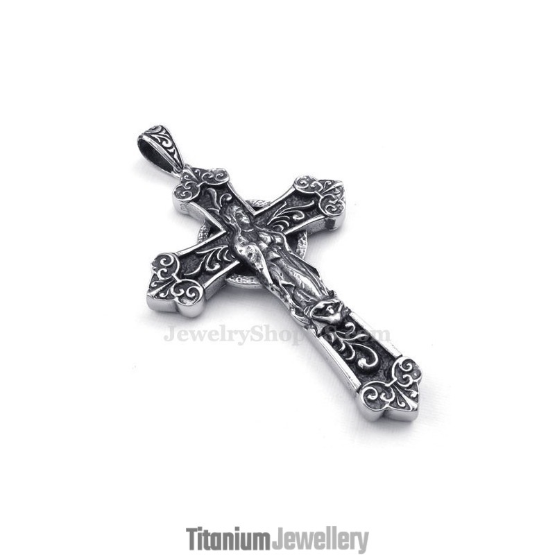 Our Lady Titanium Cross Pendant Necklace (Free Chain) Our Lady Titanium Cross Pendant Necklace (Free Chain)