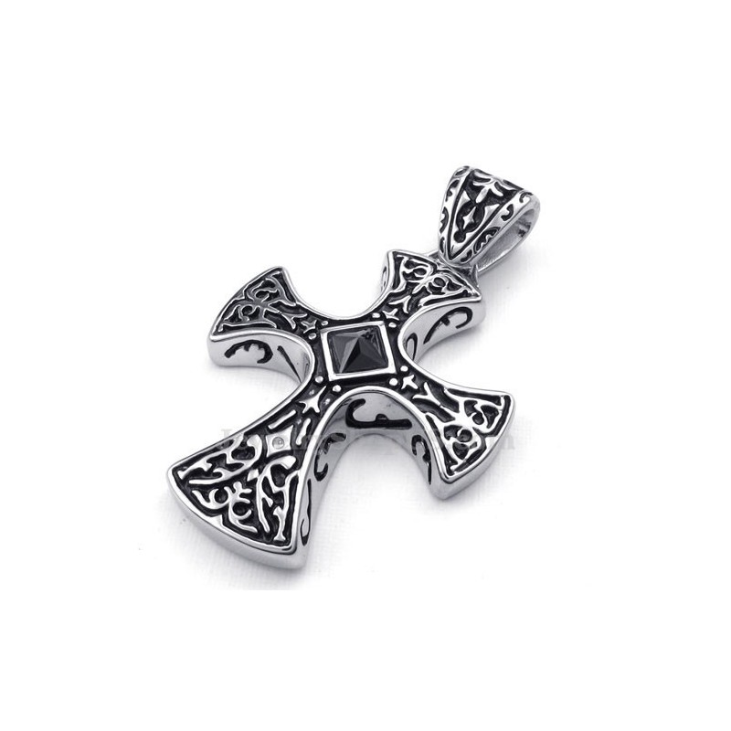 Titanium Cross Pendant Necklace (Free Chain) Titanium Cross Pendant Necklace (Free Chain)