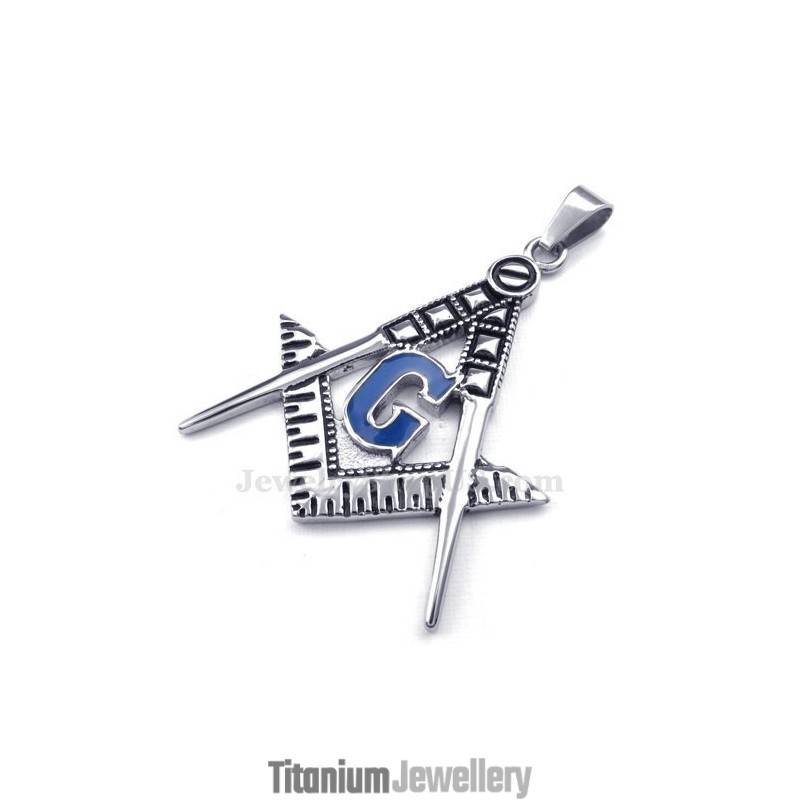 Titanium Masonic Pendant Necklace (Free Chain) Titanium Masonic Pendant Necklace (Free Chain)