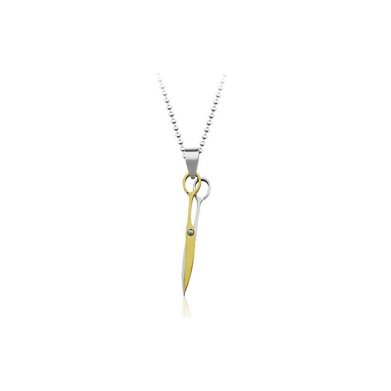 Gloden Scissor Fashion Titanium Pendant - Free Chain Gloden Scissor Fashion Titanium Pendant - Free Chain