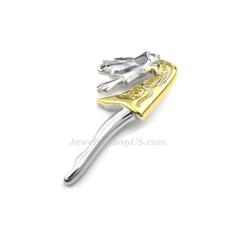 Titanium Girls Pendant Necklace (Free Chain)