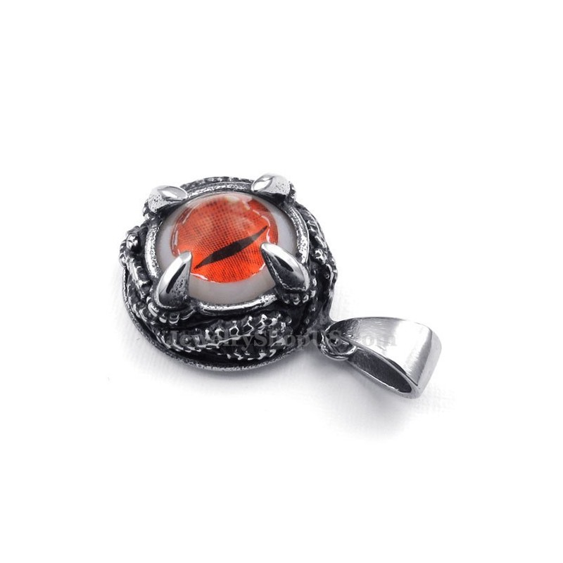 Red Cats Eye Titanium Pendant Necklace (Free Chain) Red Cats Eye Titanium Pendant Necklace (Free Chain)