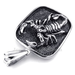 Titanium Scorpion Pendant Necklace (Free Chain)