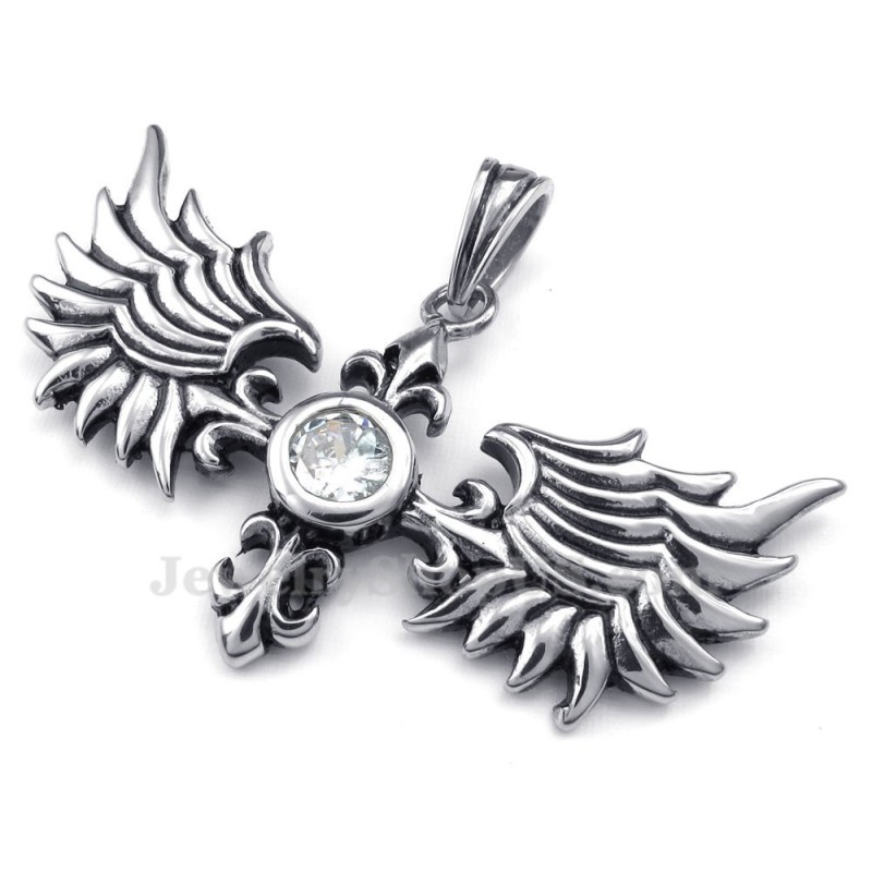 Titanium Wings Pendant Necklace (Free Chain) Titanium Wings Pendant Necklace (Free Chain)