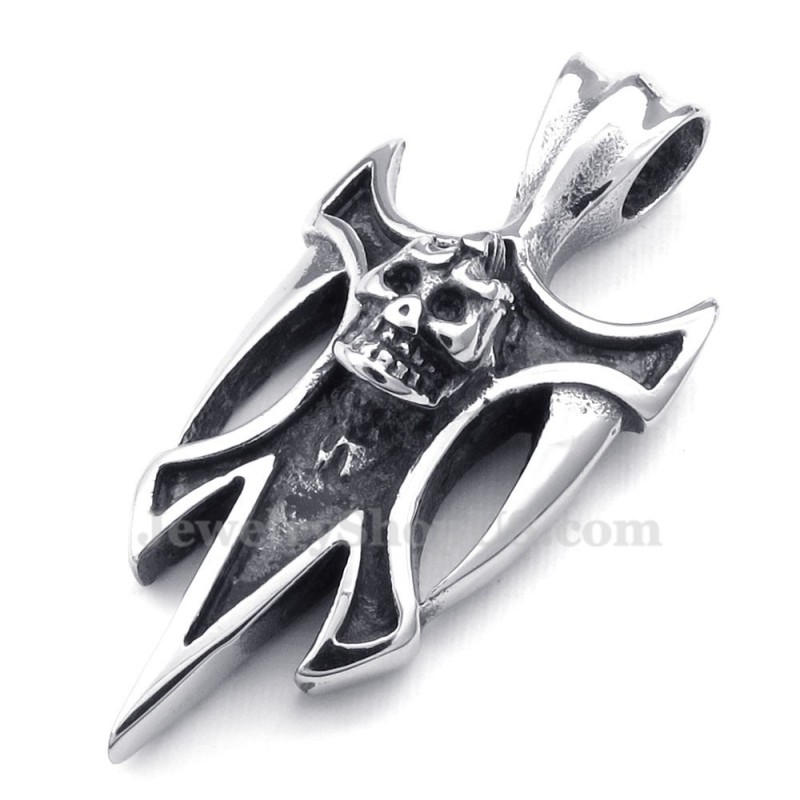 Titanium Skull Pendant Necklace (Free Chain) Titanium Skull Pendant Necklace (Free Chain)