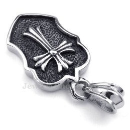 Titanium Cross Pendant Necklace (Free Chain)