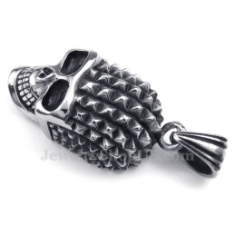 Titanium Skull Pendant Necklace (Free Chain)