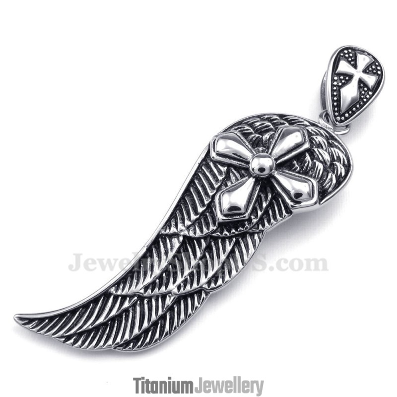Titanium Feather Pendant Necklace (Free Chain) Titanium Feather Pendant Necklace (Free Chain)