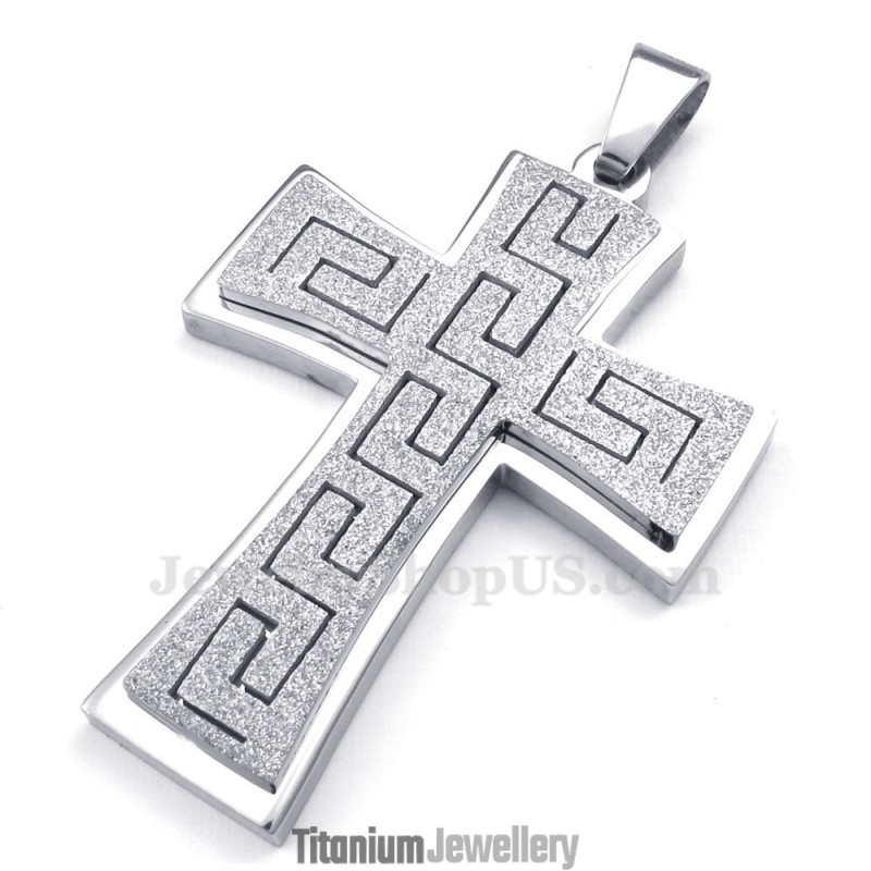 Titanium Cross Pendant Necklace (Free Chain) Titanium Cross Pendant Necklace (Free Chain)